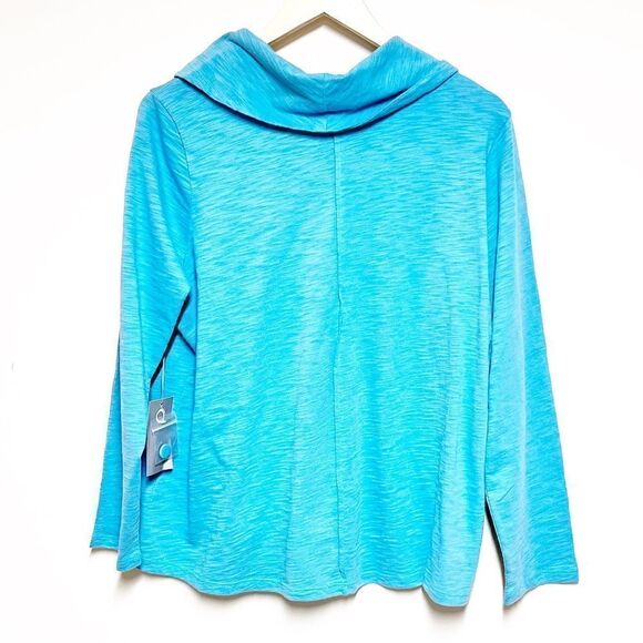 NWT Habitat 27537 Enamel Button Neck Mist Cowl Top Sz XS/S - Picture 2 of 9